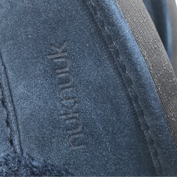 Men’s NukNuuk Navy Blue Suede Slippers Sz 11 - Picture 5 of 5